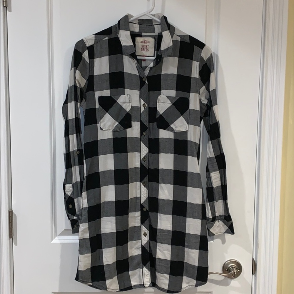 Plaid Shirt Dress